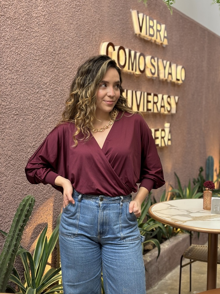 Blusa Murci vinotinto