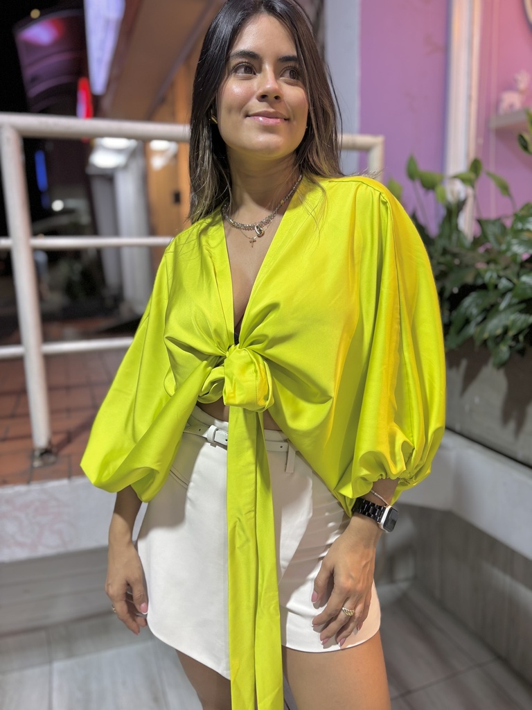 Blusa Eva verde lima