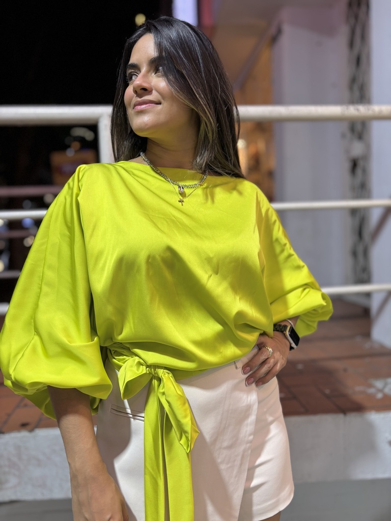 Blusa Eva verde lima
