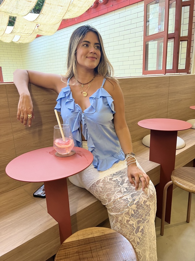 Blusa Gola baby blue