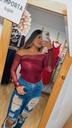 Blusa Diagonal Vinotinto