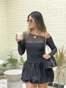 Blusa Diagonal Negra