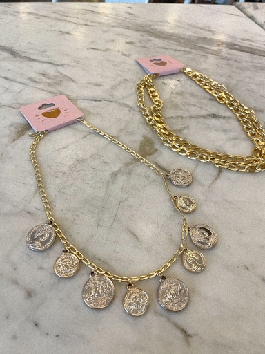 Collar monedas