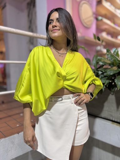 Blusa Eva verde lima